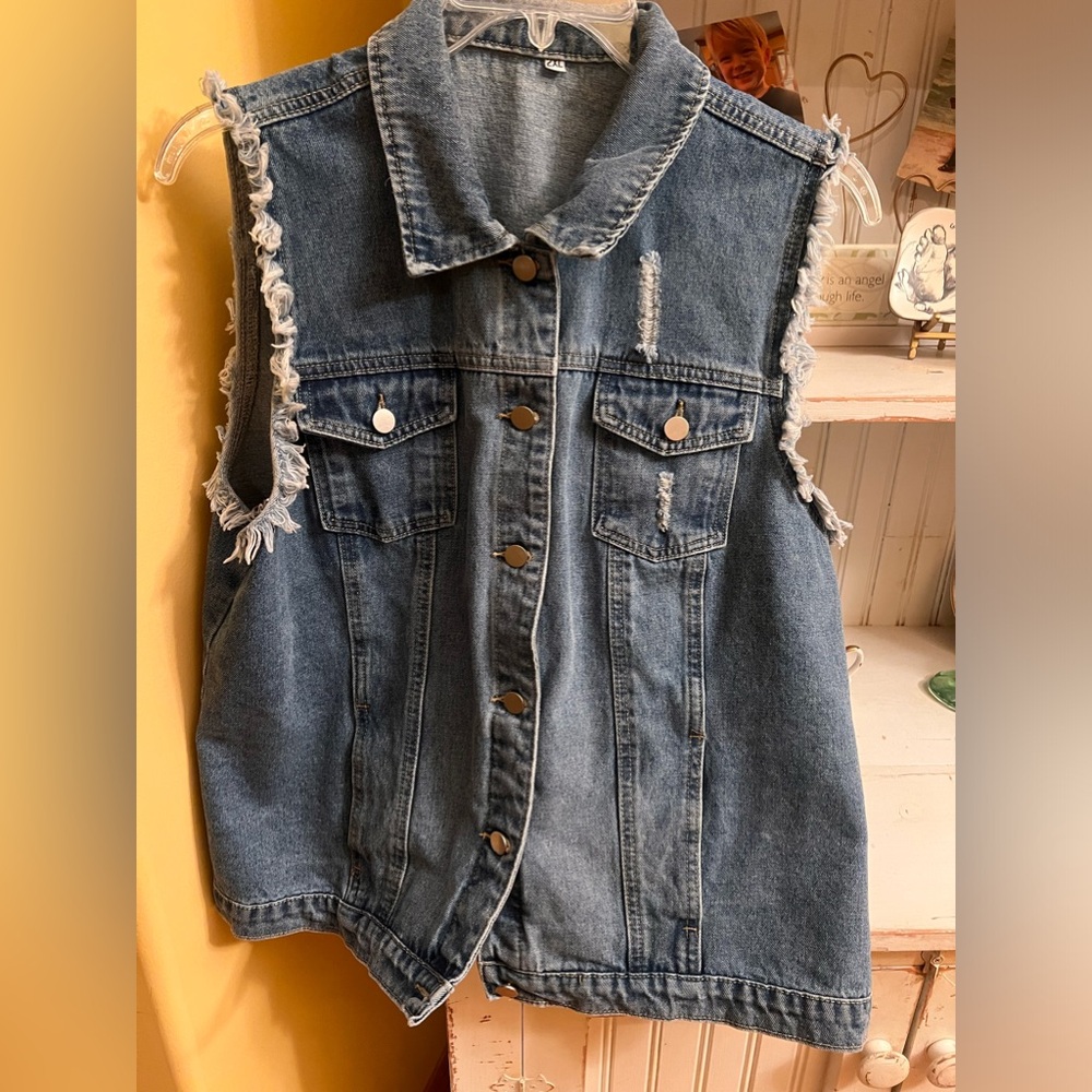 Denim Jean women’s Jean vest